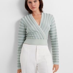 Cross Front Sweater Grey Club Monaco